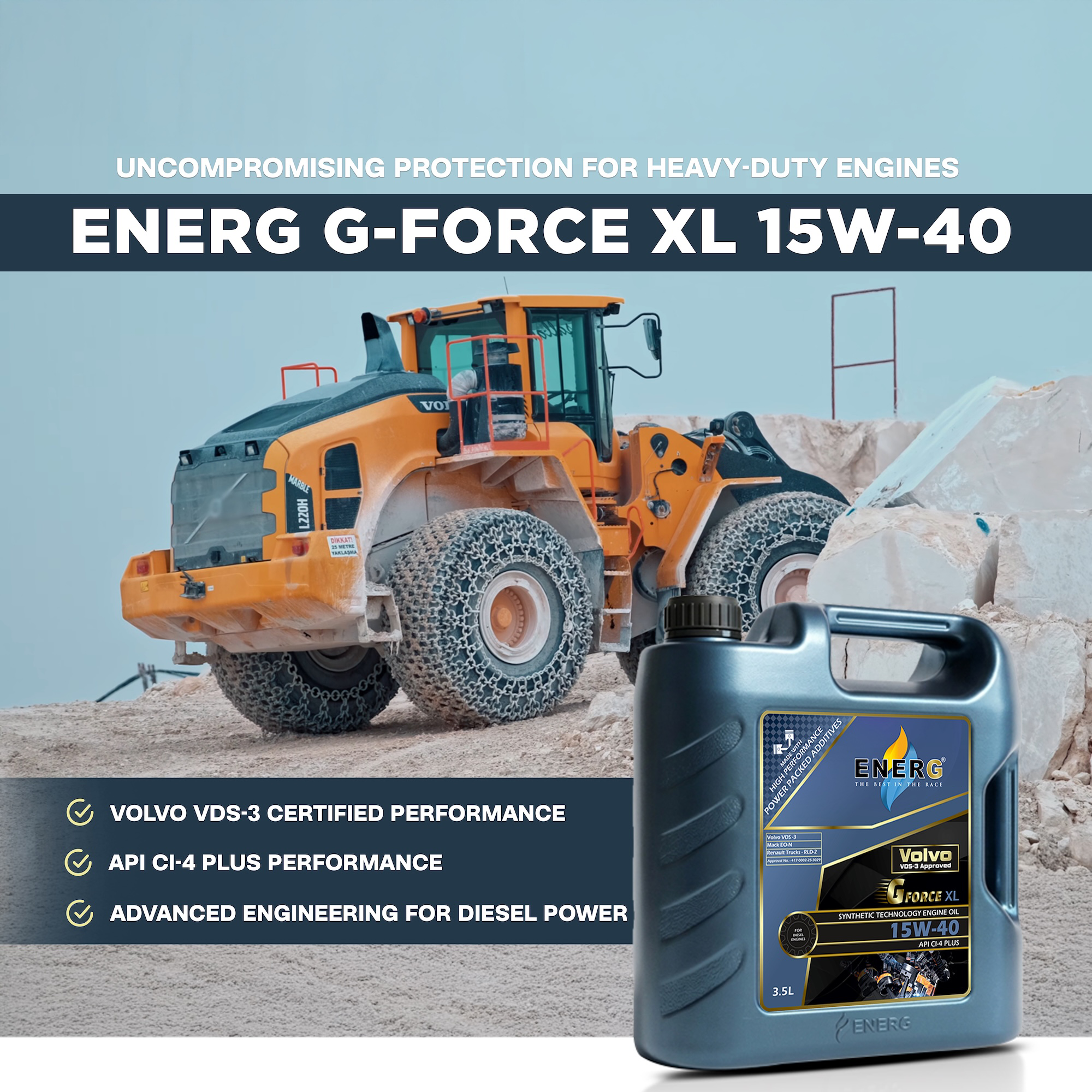 EnerG G-Force XL 15W-40 product visual