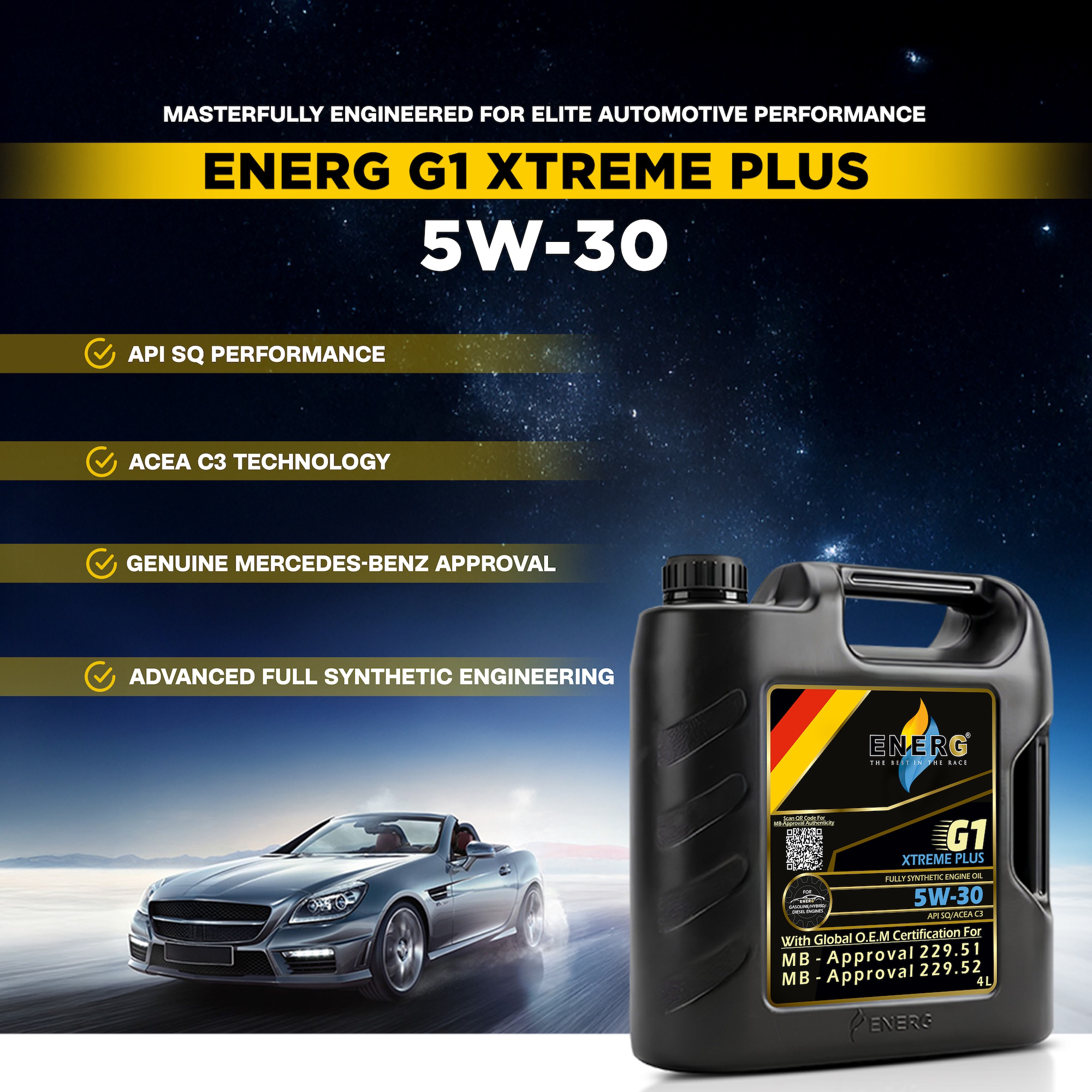 EnerG G1 Xtreme Plus 5W-30 product visual
